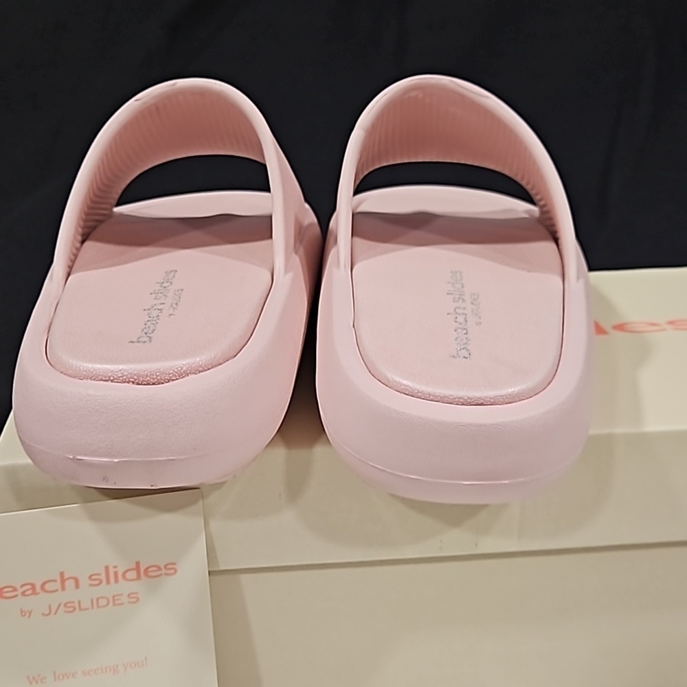 J SLIDES Soft Pink Eva Squish Beach Slides Women's NIB Size 8 - Picture 8 of 9